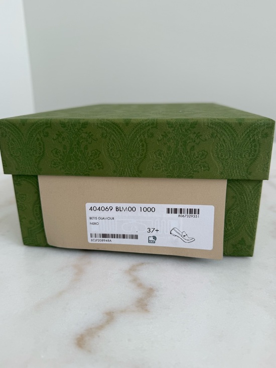 Gucci Jordaan Horsebit Loafers Black Leather Size 7.5 NEW - Picture 5 of 5